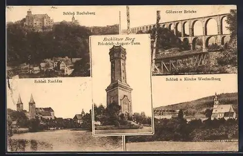 AK Rochlitz / Sachsen, Schloss, Friedrich-August-Turm, Schloss Rochsburg