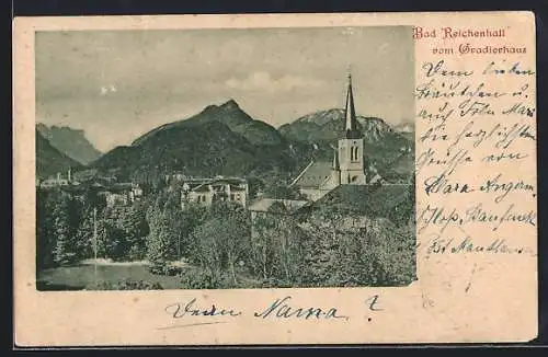 AK Bad Reichenhall, Ortsansicht vom Gradierhaus
