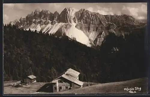 AK Rifugio Sky, Berghütte mit Panorama