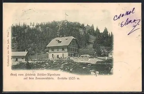 AK Schottwien, Sonnwendstein, Friedrich Schüler-Alpenhaus