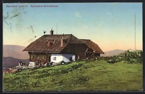 AK Kernstock-Schutzhaus, Berghütte mit Rennfeld