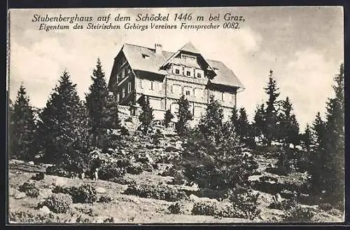 AK Stubenberghaus, Berghütte auf dem Schöckel bei Graz