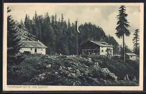 AK Tutzinger Hütte, Ansicht von Südost