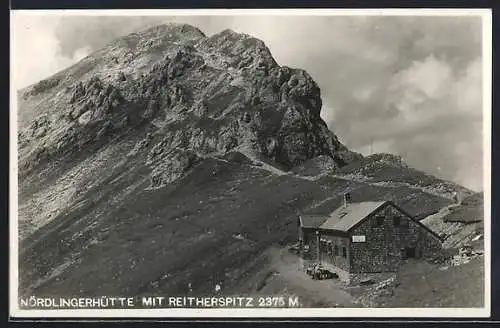 AK Nördlingerhütte, Berghütte mit Reitherspitz