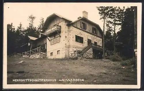 AK Herrgottschnitzerhaus am Wandeck, Gebäudeansicht