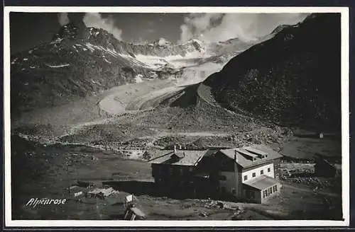 AK Waxeck Hütte, Berghütte / Gasthaus Alpenrose mit Umgebung aus der Vogelschau