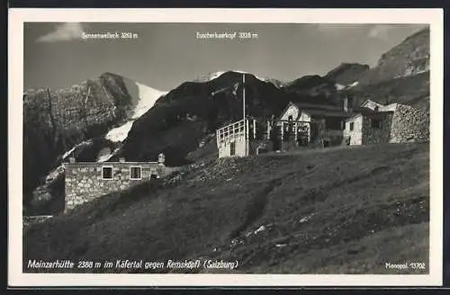 AK Mainzerhütte im Käfertal, Panorama gegen Remsköpfl