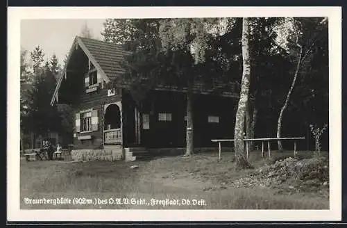 AK Braunberghütte /Mühlviertel, Berghütte, Gebäudeansicht
