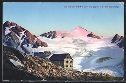 AK Hildesheimerhütte, Berghütte gegen die Pfaffenschneide