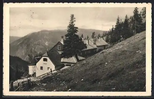 AK Baumgartnerhaus, Berghütte D. u. Ö. A. V. Sektion Ö. T. K. Wien am Schneeberg