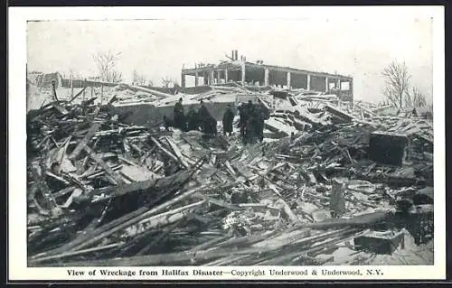 AK Halifax, View of Wreckage from Disaster