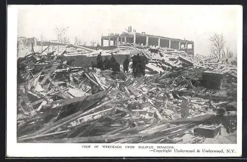 AK Halifax, View of Wreckage from Disaster