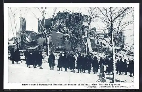 AK Halifax, Snow-covered Devastated Residential Section, after Terrible Explosion