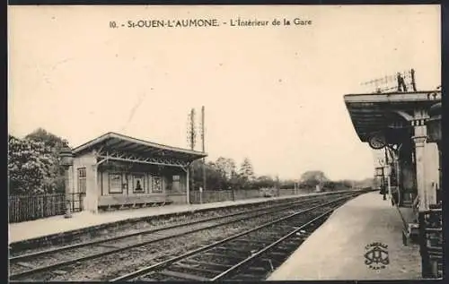 AK St-Ouen-l`Aumone, L`Intérieur de la Gare, Bahnhof
