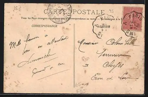 AK Louvres, Intérieur de la Gare, Bahnhof