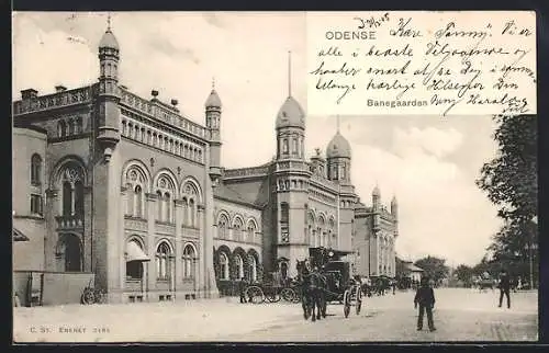 AK Odense, Banegaarden, Bahnhof