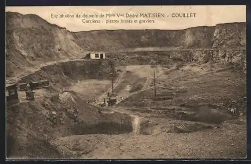 AK Matissen-Couillet, Exploitation de dolomie de Mme Vve Désiré Matissen, Steinbruch