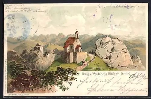 AK Bayrischzell, Wendelstein mit Kirchlein