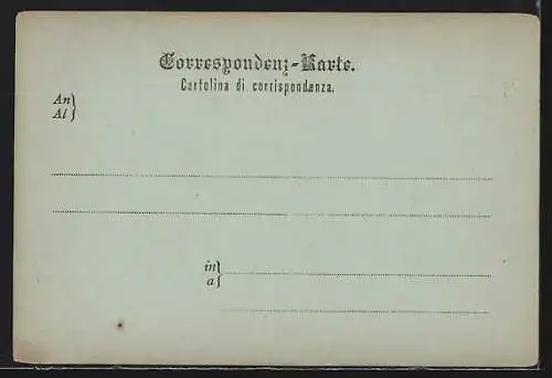 Mondschein-AK Trieste, Schloss Miramar