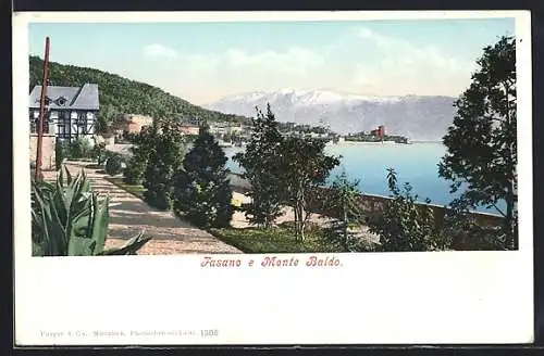 AK Fasano, Teilansicht mit Blick zum Monte Baldo
