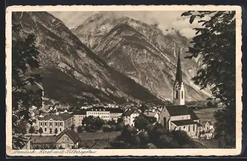 AK Landeck, Panorama mit Silberspitze