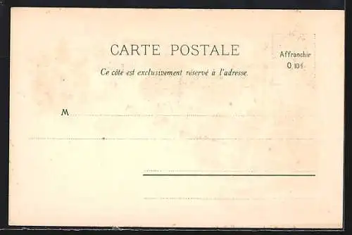 Lithographie Nancy, Rue de la Constitution, les nouvelles Casernes, Statue de Drouot