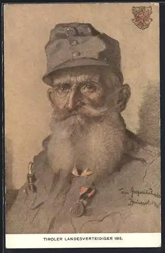 AK Rotes Kreuz Nr. 186 Tiroler Landesverteidiger 1915