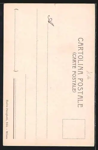 Lithographie Milano, Arco della Place o del Sempione