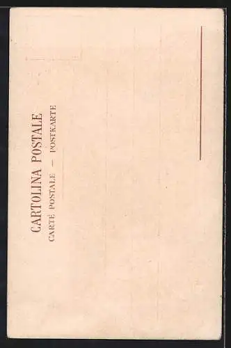 AK Capri, Felsenklippe mit Meer