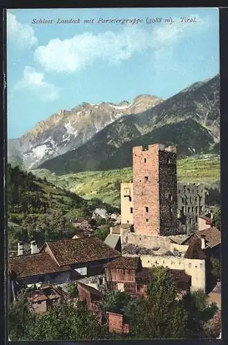 AK Landeck, Schloss Landeck mit Parseiergruppe