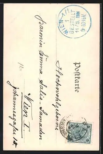 Künstler-AK Sterzing, Glockenturm