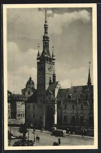 AK Olmütz, Ansicht vom Rathaus