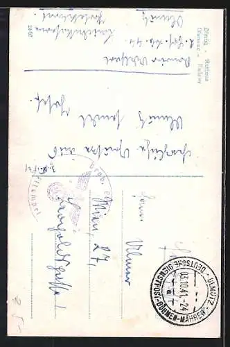 AK Olmütz, Ansicht vom Rathaus