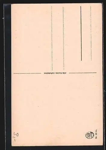 AK Die Nixe des Wildsees mit entblöster Brust und Harfe