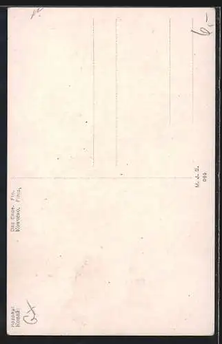 Künstler-AK sign. Koppay: Das Ende, Todesengel mit geschulterter Schöner