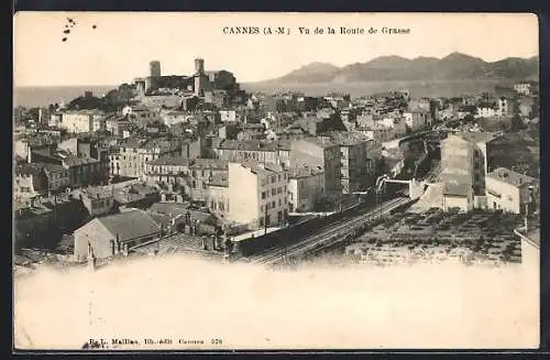 AK Cannes /A.-M., Vue de la Route de Grasse