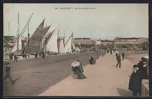 AK Cannes, La Nouvelle Jetée