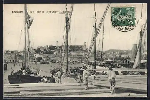 AK Cannes /A.-M., Sur la Jetée Albert Edouard