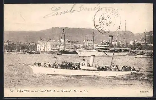 AK Cannes, Le Yacht Esterel, Retour des Iles