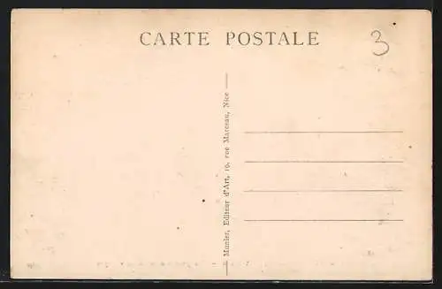 AK Castillon /A.-M., Vue générale des deux villages