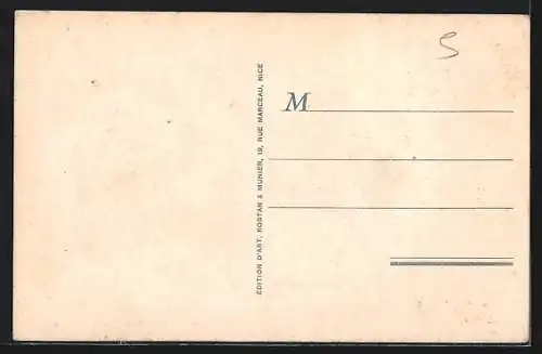 AK Castillon, Vue générale des 2 Villages