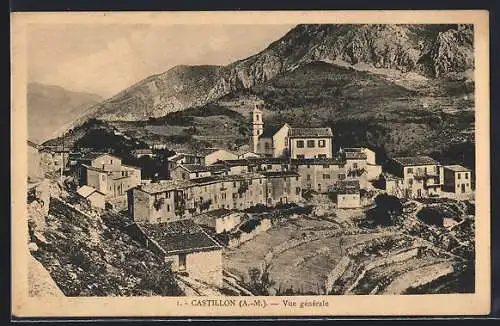 AK Castillon /A.-M., Vue générale