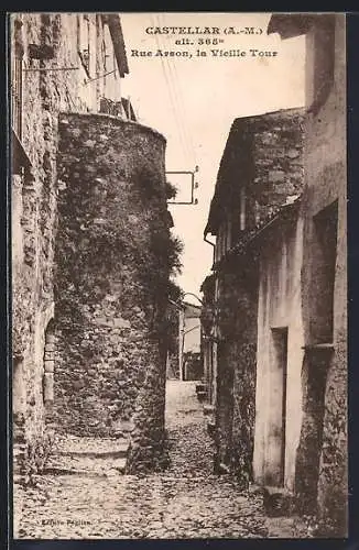 AK Castellar /A.-M., Rue Asson, la Vieille Tour