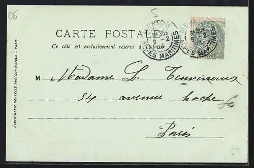 AK Castellar, vue panoramique du village sur la colline