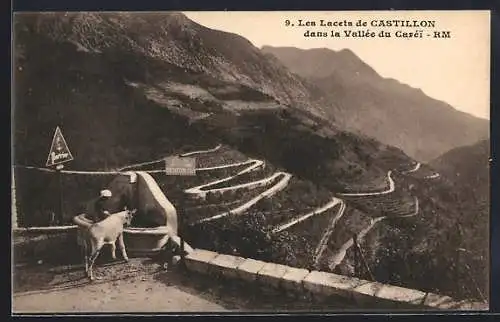 AK Castillon, Les Lacets dans la Vallée du Garsi, RM