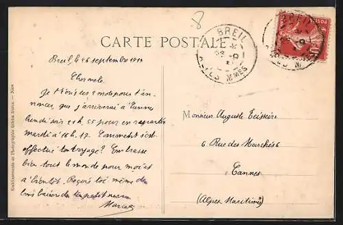 AK Breil /A.-M., Vue Générale. Vallée de la Roya