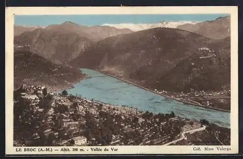 AK Le Broc /A.-M., Vallée du Var