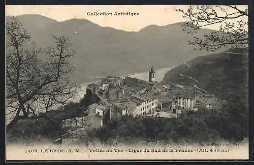 AK Le Broc /A.-M., Vallée du Var, Ligne du Sud de la France