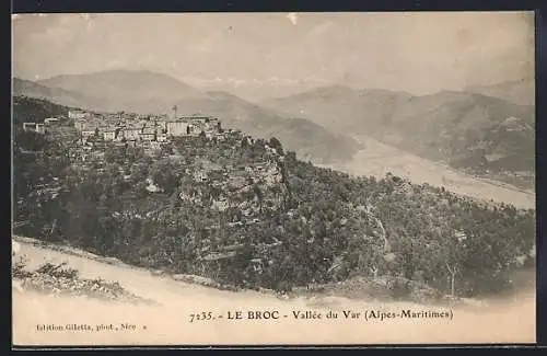 AK Le Broc /Alpes-Maritimes, Vallée du Var