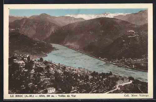 AK Le Broc /A.-M., Vallée du Var